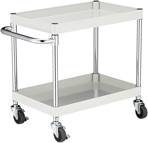 TRUSCO フェニックスワゴン 900×600 2段 Φ75ゴム車輪 W色 PEW692G75W トラスコ中山 TRUSCO ツールワゴン バーディワゴン 900X600XH600 2段