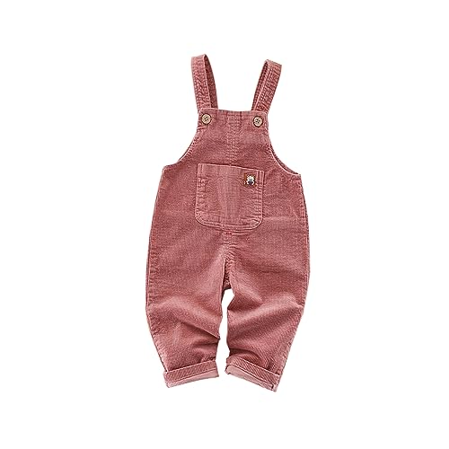 ACMEDE Salopette Bébé Garçon Fille en Velours Côtelé Avec 1 grande poche Combinaison Bébé à Bretelles Vêtement Bébé Chic 6 mois-24 mois-3 ans