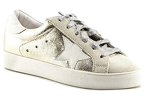 Multi-Fabric Lace-Up Fashion Sneaker