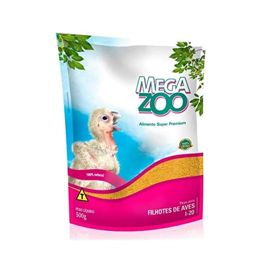 Ração Megazoo Papa Filhotes (I20) 500g Para Pássaros