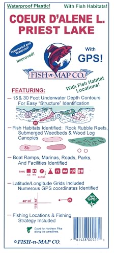 FISH-N-MAP Coeur D'ALENE/Priest Lake