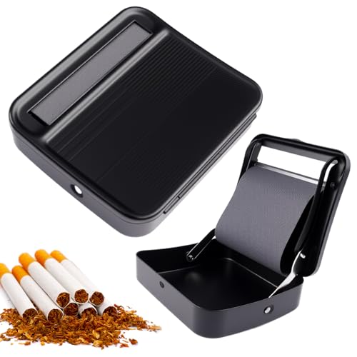 Cigarette Rolling Machine, 70 mm Máquina para liar Cigarrillos, Maquina de liar Porros, Enrolladora de Cigarrillos Caja Metálica Automática, con Caja de Almacenamiento, Maquinas de Llenado de Tabaco Cigarette Rolling Machine, 70 mm Máquina para liar Cigarrillos, Maquina de liar Porros, Enrolladora de Cigarrillos Caja Metálica Automática, con Caja de Almacenamiento, Maquinas de Llenado de Tabaco