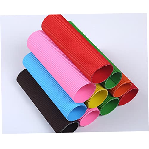Papier cartonné ondulé A4 DOITOOL bloc feuilles multicolores bricolage loisirs créatifs - 2