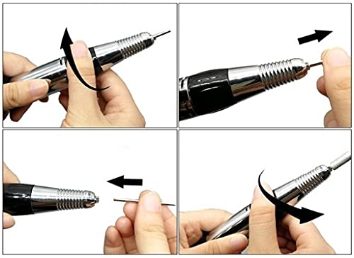 Retoo 65W Professionelles Elektrisch Nagelfräser Set mit Einstellbarer Geschwindigkeit bis 30000u/Min, Nagelfeile für… – Bild 5