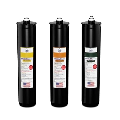 American Filter Company®Brand Model # AFC-KN-YOG Water Filters, Compatible with Kinetico® K5 systems, Cartridge set (Part # 9309A, 9306B & 12752A) Yellow/Orange/Green - 6 Month Pack