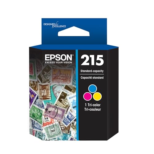 EPSON 215 Ink Standard Capacity Tricolor Cartridge (T215530-S) Works with WorkForce WF-100, WF-110, EC-110