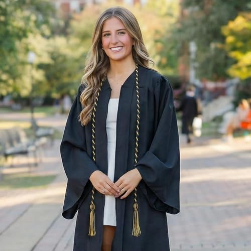 Image of GraduationMall Graduation Honor Cord 68 inch BlackGold