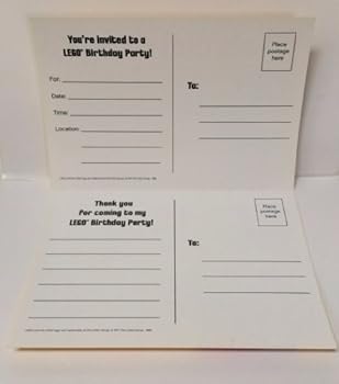 Amazon Com Lego Birthday Party Invitations Pack Of 10 Invitations Toys Games