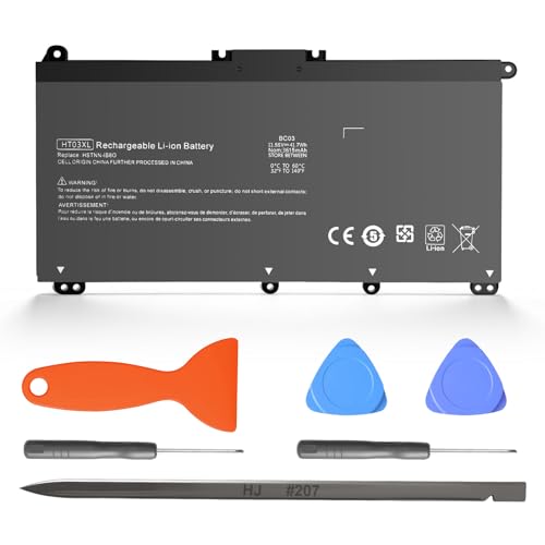 HT03XL L11119-855 Akku Ersatz für HP Laptop Pavilion 14-CE/CF/CK/cm/DH/DK/DF 15-CS 15-DA 15-DB 17-by 17-CA Serie, kompatibel mit HT03XL HP Laptop HT03041XL L11421-1C(41.9Wh)