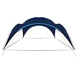 Material Gestänge: Fiberglas vidaXL Partyzelt Wasserfest Event Pavillon Festzelt Gartenzelt Zelt Sonnenschutz Bierzelt Gartenpavillon Camping Garten 450x450x265cm Dunkelblau