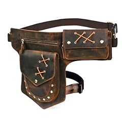 100% Genuine Leather-A-Brown