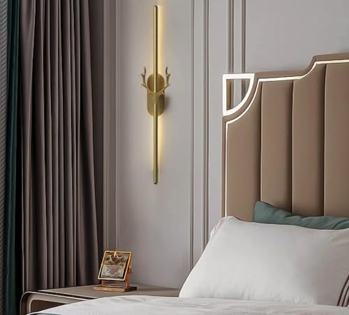 Image of Groeien Modern 3 Color LED Wall Sconce Regal Horn Wall Light for Bedroom Living Room Corridor Lighting Fixtures Wall Mount(Warm+Natural+Coolwhite)(Regal Horn)