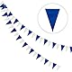 Wimpelkette Outdoor 2 Stück, Wimpel Girlande Draußen 8M，Wetterfest Stoff Blau Weiß, Aufhängen Wimpelketten für Outdoor Geburtstag Party Hochzeit Festival Dekoration（Kunststoff ）