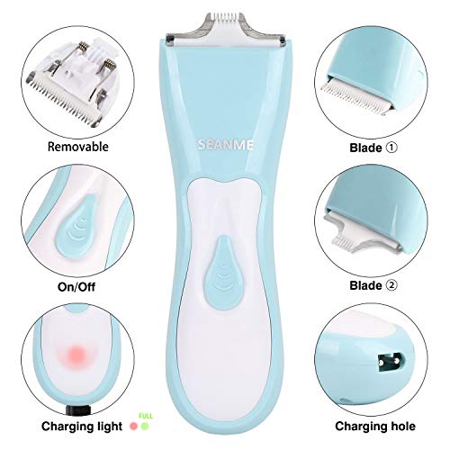 Dog Clippers, 2020 New Upgrade Dog Grooming Clippers Kit with Double Blades Washable Professional Electric Trimmer Set Rechargeable Cat Trimmer Low Noise Shaver for Pets/Dogs/Cats/Rabbits and More Ani