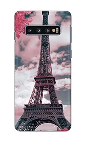 Image of Lovers Famous Place Eiffel Tower in Paris Hard Back Case Cover for Samsung Galaxy S10 Plus (6.4 inch), SM-G975F / DS, SM-G975U, SM-G975W Back Cover -(J5) VNS2227