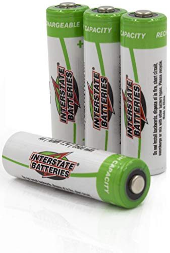 Interstate Batteries AA Rechargeable Batteries - High Capacity (2500 mAh NIMH AA Battery)