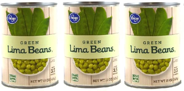 Green Lima Beans (Pack Of 3 Cans), 15 oz. Each