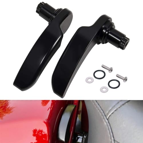Kit de Pestillos para Alforjas Gloss Black Compatible con Harley Touring Street Glide, Road Glide, Electra Glide, Road King, Ultra Limited 2014-2024 miniatura 1