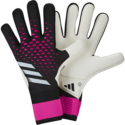 Gants adidas Predator GL PRO noir blanc rose 10,5 pour gardien de but sur terrain herbe