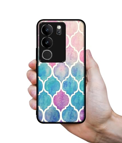 Image of Patterns Art Design Premium 2D Printed Metal Back Case Cover for Vivo V29 5G / V29 Pro 5G