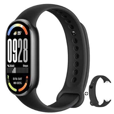 XIAOMI Mi Smart Band 10 2025 - 1.72 AMOLED Display | 21 Days Battery Life | Touchscreen, Multi-Sport Tracker, Activity Tracker, Heart Rate Monitor | BT5.4 - Midnight Black