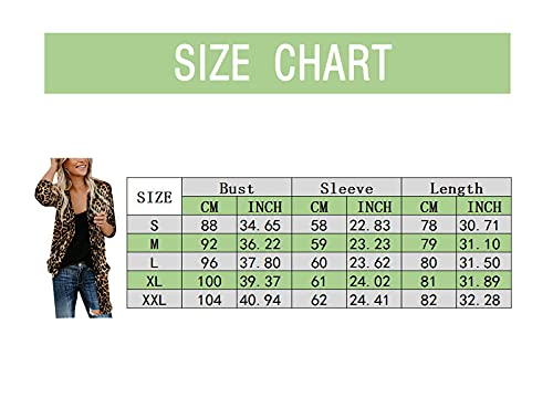 haoricu Women Cardigan, Womens Open Front Floral Print Chiffon Loose Shawl Kimono Cover up Shirt (L, Brown) - Thumbnail 7