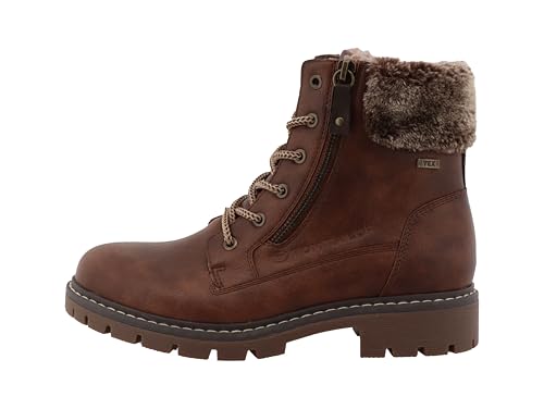 Bottine Tom Tailor Femme avec talon bloc stable et fermeture éclair