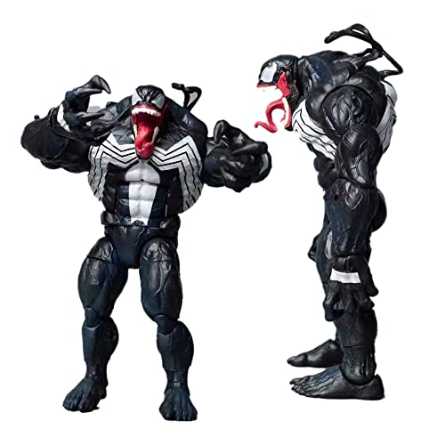 Venom Action Figure Doll Model Toy Doll, Venom Legends Series Carnage Anime Action Pvc Figure Movable Characters Model Statue Toys Collectible Desktop Decoration Ornaments Gift(Venom C) #TOP4