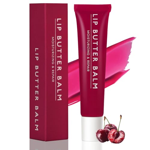 Ledeak Balsamo Labial Reparador, Summer Lip Balm, Voluminizador Mantequilla para Labios, Hidratante Tratamiento Labial Set para Labios Secos o Agrietados (06# Cereza)