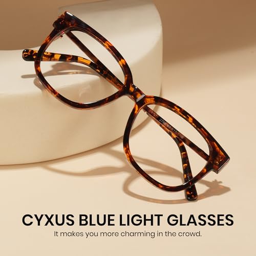 Image of Cyxus Wellington Eyeglasses for Women Men with Blue Light Blocking UV Protection Stylish Eyewear 8234