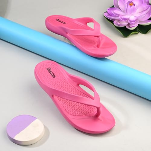 Image of DOCTOR HEALTH SUPER SOFT Stylish Ultra Soft Slippers with Cushion | Comfortable, Premium and Bright Colorful Flip Flops | Lab Tested Cushion and Bounce | Cushioned Footwear | Trendy Women Slippers