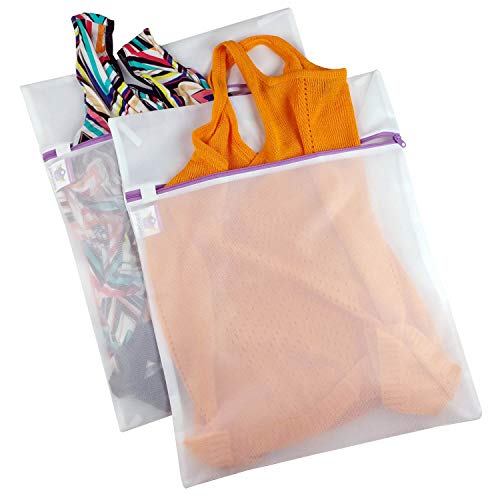 2-Pack WashGuard Medium Mesh Laundry Bags - Enhanced Fabric Care - Dual Protection - Sustainable Washing - USA-Based Brand
