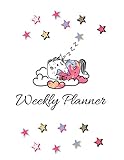  Weekly Planner: Undated Perpetual~Cutie Unicorn Theme Planner 52 Weeks V8