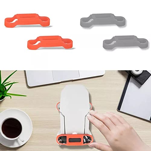 Image of GetZget Props Holder Compatible with DJI Mavic Mini /Mini 2 / Mini SE Propeller Holder Silicone Cover Accessories (Grey)