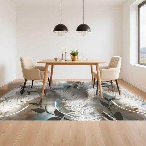 Tapis chambre enfant moderne bleu 90x150cm pour créer un coin lecture cosy au salon