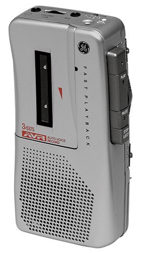 GE 35375 Handheld Micro Cassette Voice Recorder by GE