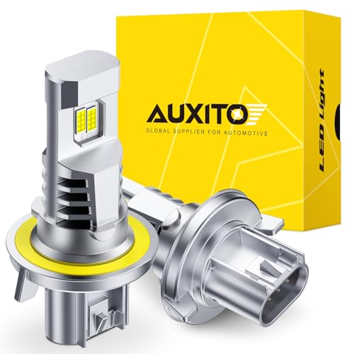 AUXITO H13/9008 Bulbs, 900% Brighter Ultra-Bright, Plug...