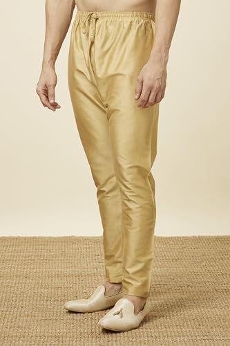 Image of Manyavar Men's Blended Viscose Pencil Pyjama with Elastic and String (1pc)