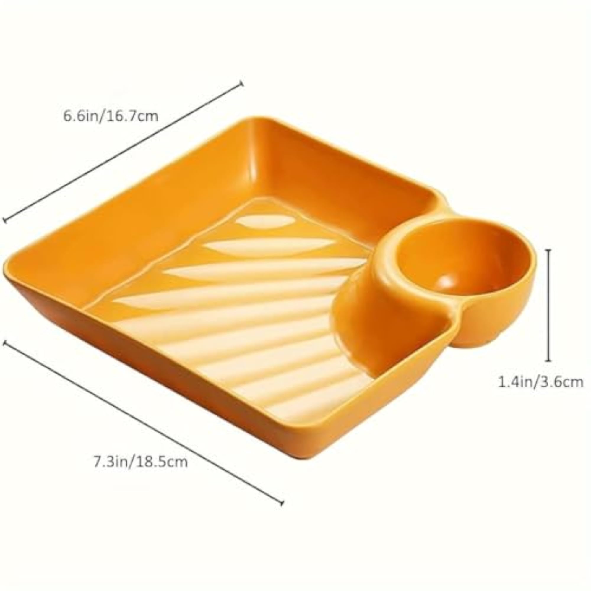 Dumpling Plate with Dipping Saucer for Snacks