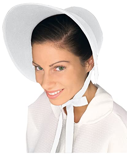Forum Novelties Women's Felt Bonnet, White