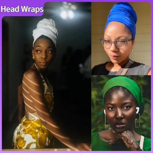 Head Wraps for Women Long Headwraps Hijabs Scarf Large Headscarf Stretch Tie Hair Headbands4