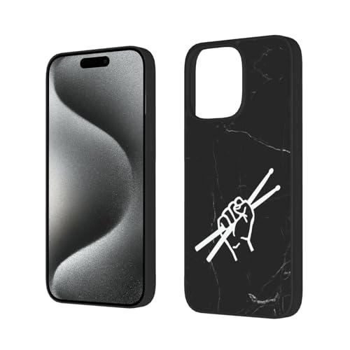 Funda Resistente Drumsticks para iPhone 15 Pro Negro miniatura 3