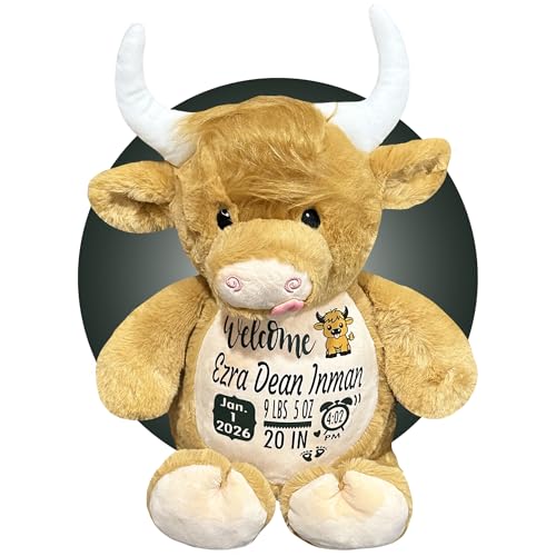 Personalized Birth Stat Stuffed Animals for Babies - Baby Birth Announcement 17