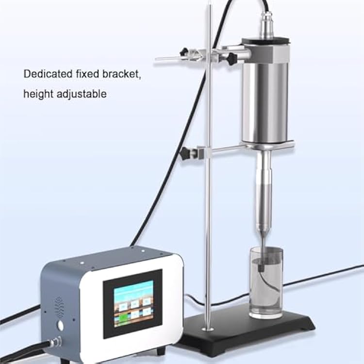 Ultrasonic Homogenizer, Sonicator Processor Cell Disruptor Mixer, Sample Volume 2000mL, with Titanium Probe - Diameter 8 Mm, Bracket, for Lab