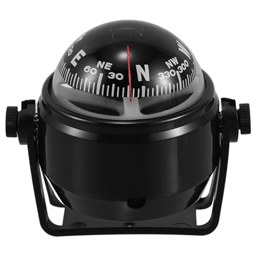 Anneome Mini Compass for Car Auto Interior Compass Dashboard Trucks Boats Black Pouch