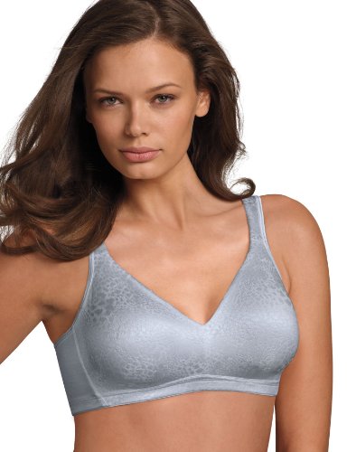 PLAYTEX Women's 18 Hour Fittingly Fabulous Wirefree Full Coverage Bra #5453, Eiffel Grey,42D
