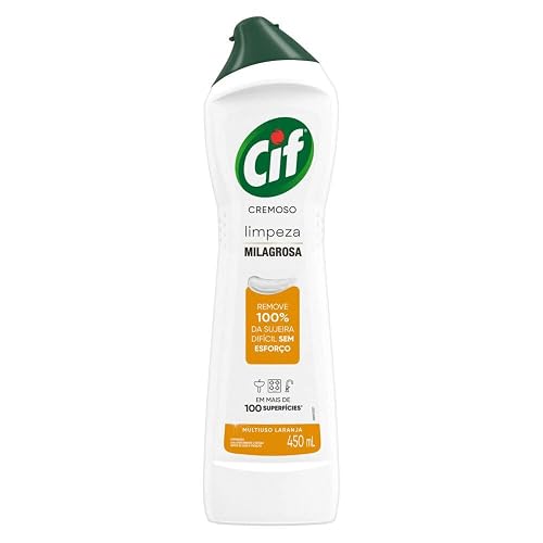 CIF Cremoso Limpeza Milagrosa Laranja 450 ml