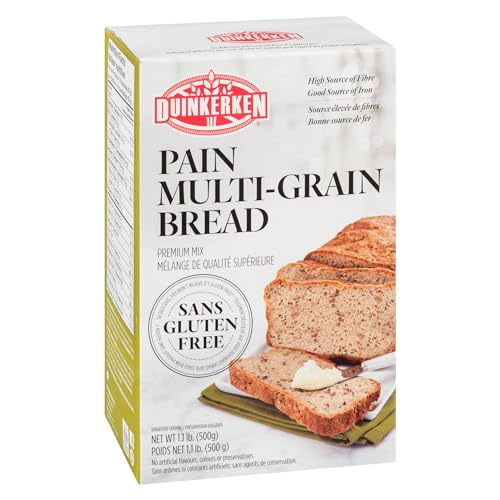 DUINKERKEN FOODS Gluten Free High Fiber, Multi-Grain Bread Mix, 500g