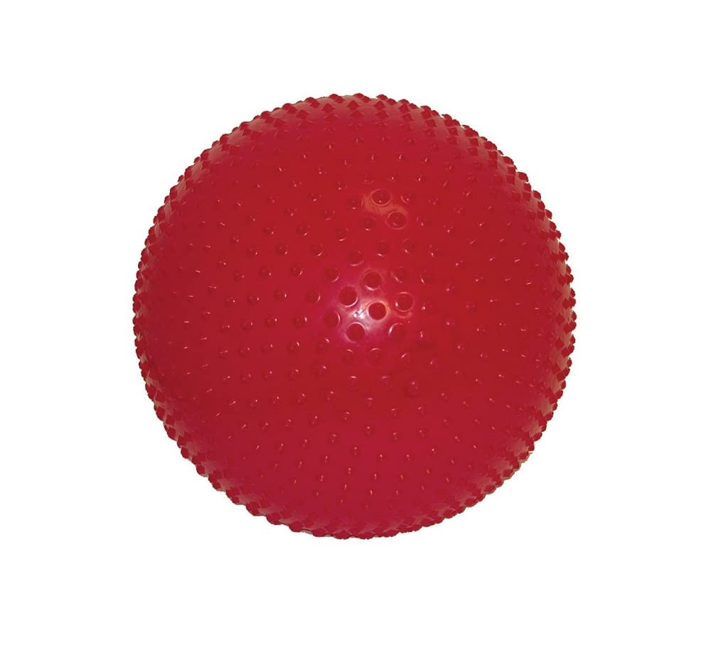 CanDo Piłka gimnastyczna z NUBS/piłką motocyklową/piłką fitness - Sensi - czerwona, 75 cm