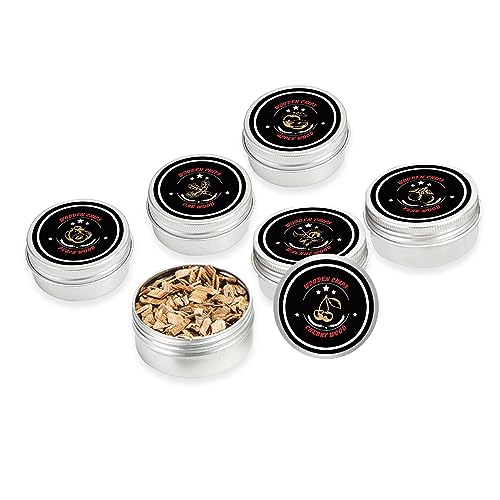 Cocktail smoker wood chips 6 flavour natural set flavours